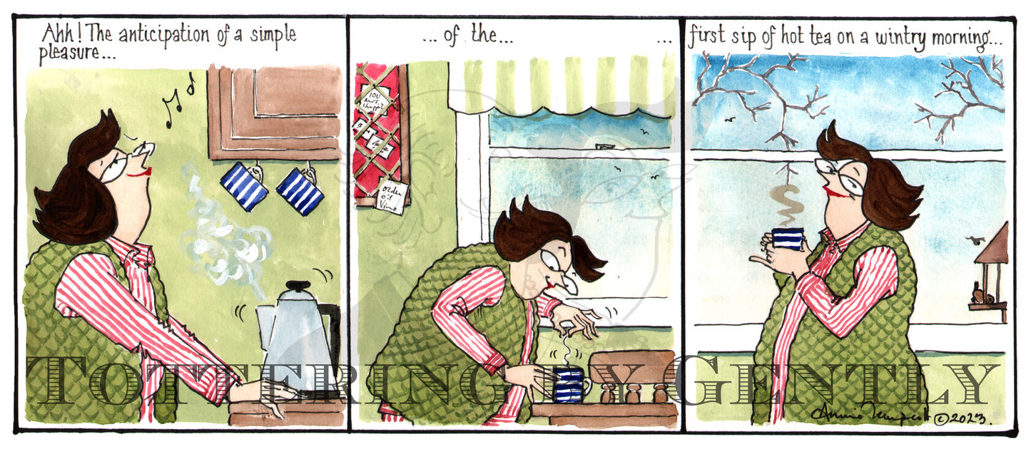 CL 1530 First sip of hot tea