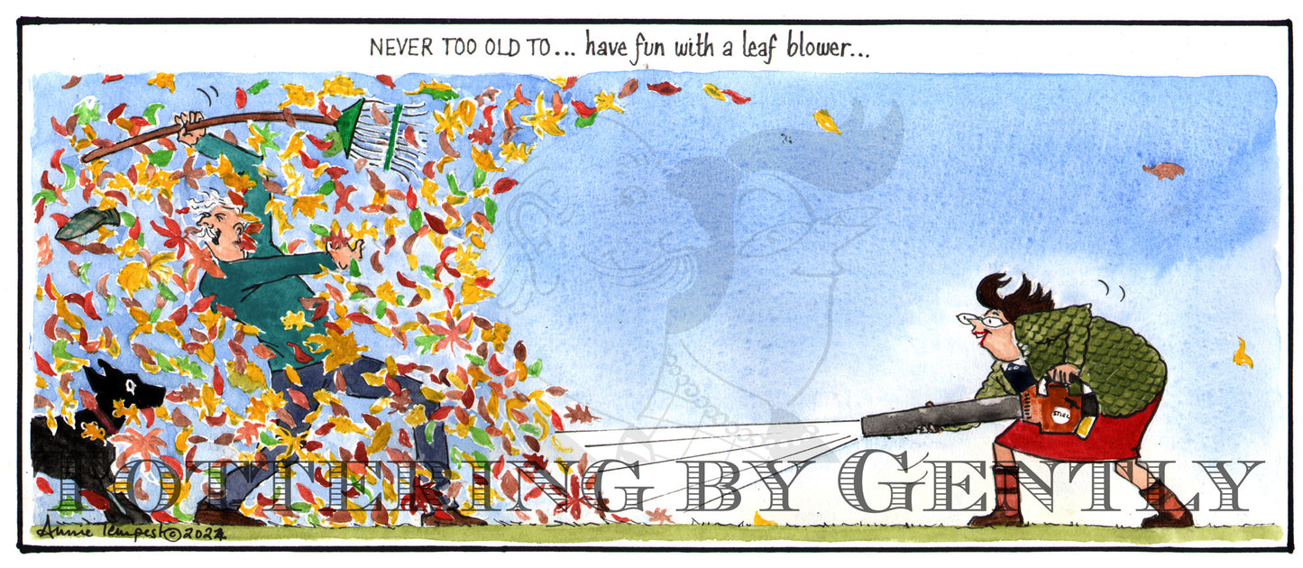 CL 1535 .. fun with a leaf blower