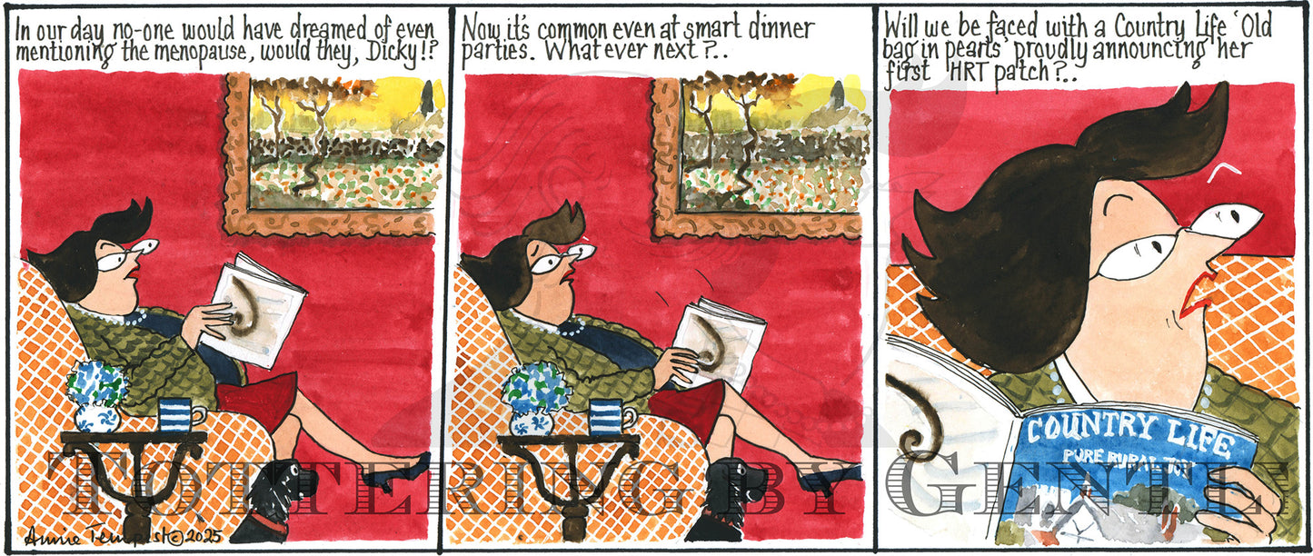 CL1628 Menopausal girl in pearls