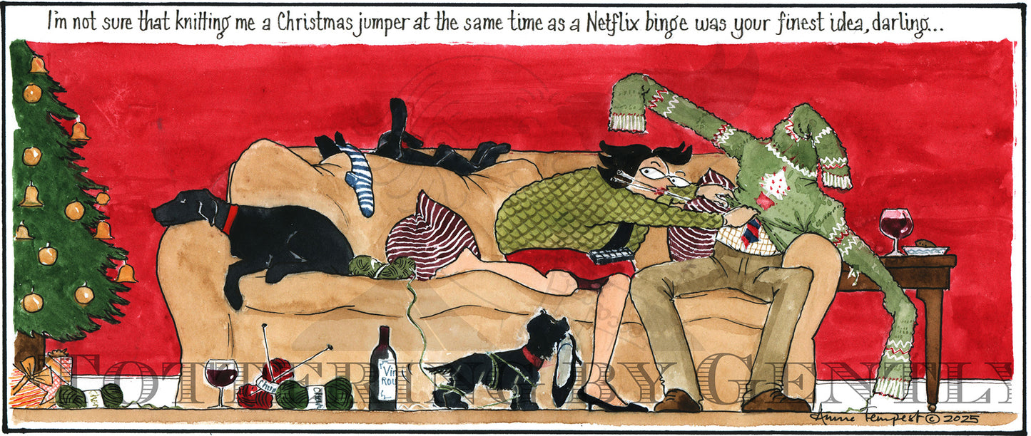 CL 1633 Knitting jumper/Netflix