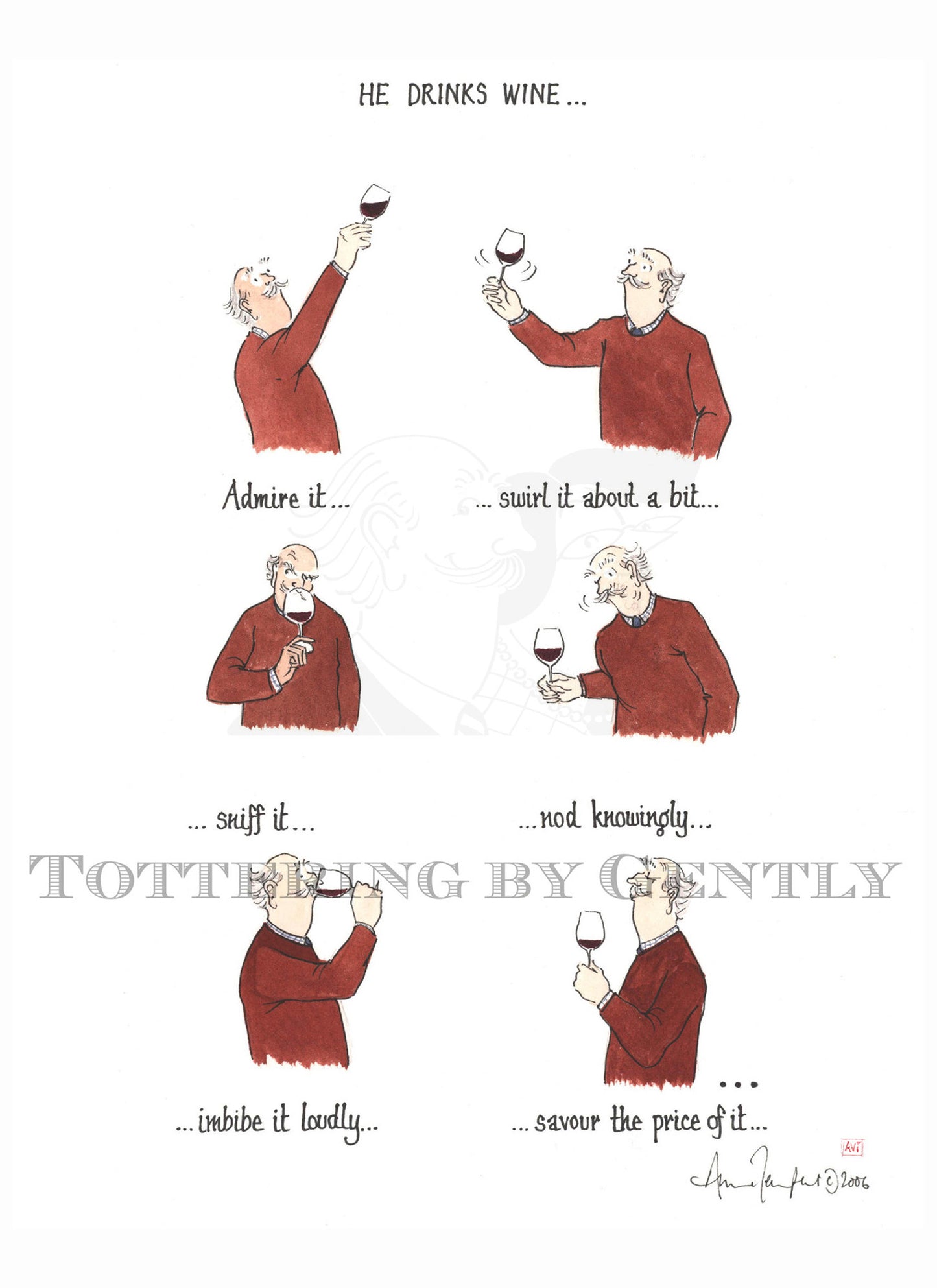 S0282b HE/She drinks wine